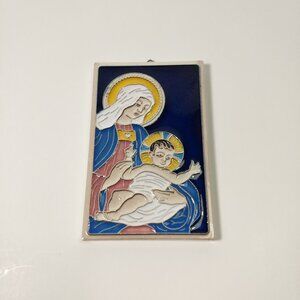 Creazioni Mother Mary & Baby Jesus Tile Luciano Italy Religious Religion Faith
